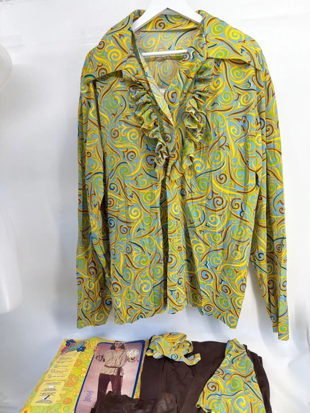 70s Groovy Men Costume Mod Marvin Cosplay Complete Set Size Standard